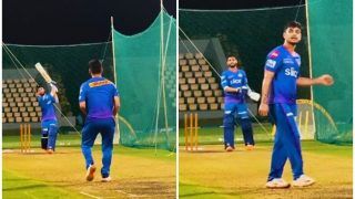 IPL 2022: Mayank Markande Smashes Ishan Kishan For a Six in The Nets; Video Goes Viral | WATCH