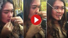 Ladki Aur Sanp Ka Video: नाक में डाला और मुंह से निकाल दिया जिंदा सांप, फिर लड़की ने जो किया सोच नहीं सकते | देखिए