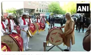 Video: PM Modi Tries His Hands on Dhol at Indian Community Event in Germany | WATCH Here