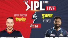 LIVE Score RCB vs GT IPL 2022: विराट कोहली के चौके के साथ बैंगलोर ने पूरे किए 50 रन
