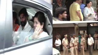 राज ठाकरे के घर के बाहर मुंबई पुलिस का जमावड़ा, क्‍या अरेस्‍ट होंगे? पत्‍नी शर्मिला ठाकरे बाहर निकलीं