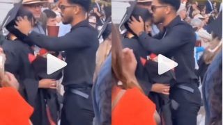 Viral Video: Son Dedicates Degree to Mom, Puts Graduation Cap and Gown On Her As She Cries. Watch