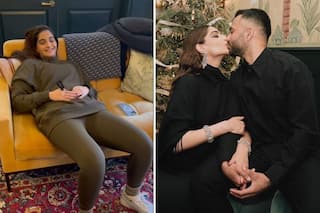 Sonam Kapoor Looks Cute as She Rubs Belly in Adorable Wedding Anniversary-Mother's Day Post By Anand Ahuja