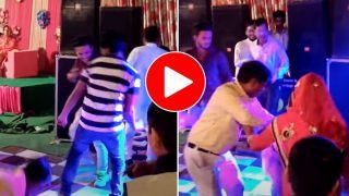 Dance Ka Video: शादी में महिला के साथ डांस करने के लिए जमकर हुई मारामारी, फ्लोर पर ही बरसने लगे चांटे- देखें वीडियो