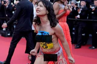 Cannes 2022 Controversy: Woman Goes Topless to Protest Against Sexual Violence in Ukraine