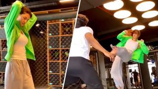 Disha Patani Throws Flying Kicks in New Gym Video, Netizen Asks, 'Tiger Wala Churan Tum Bhi Kha Li'