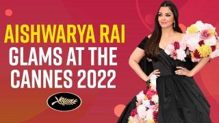 Aishwarya Rai Cannes: The Bollywood Diva Flaunts Her Black Gown With 3D Flowers Like A Boss At Cannes Film Festival 2022 - Watch Video