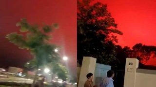 Viral Video: Sky in China's Zhoushan City Turns Blood Red, Spooks Netizens. Watch