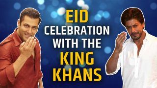 Shahrukh Khan and Salman Khan Celebrated Eid With Fans Gathered Outside Mannat and Galaxy, Watch Video