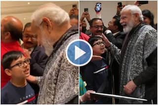 Indian Boy Sings a Patriotic Song on PM Modi's Arrival in Berlin, He Says 'Waah, Badhiya' | Watch