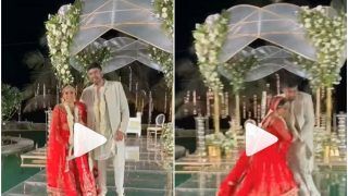 Viral Video: Bride Pushes Groom Into The Pool While They Were Posing For Pictures | What Happened Next