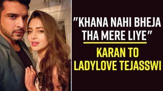 Karan Kundrra Has A Complaint For Ladylove Tejasswi Prakash, Says 'Khana Nahi Bheja Tha Mere Liye' | Watch Video