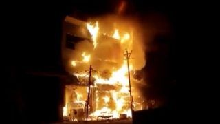Fire At ATM Kiosk Engulfs Multi-Storey Building In Crowded Bhangel Area Of Noida: Video