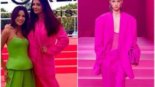Aishwarya Rai Bachchan Makes a Statement With Hot Pink Valentino Suit Worth Rs 4 Lac - First Look From Cannes 2022