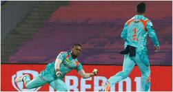 WATCH: Evin Lewis Sends Twitter Into Frenzy After Taking One-Handed Stunner to Dismiss Rinku Singh