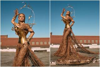 Met Gala 2022: Natasha Poonawalla Turns Goddess in Exquisite Sabyasachi Saree With Metallic Bustier