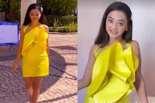 Helly Shah at Cannes 2022: Swaragini Actor Looks Hot in Yellow Halter Neck Short Dress, Fans Love Her Confidence