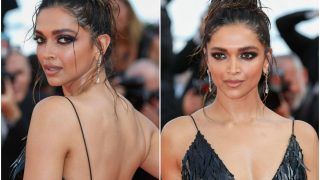 Deepika Padukone in Bold Black Feathery Gown Sizzles at Cannes Red Carpet - See Viral Photos