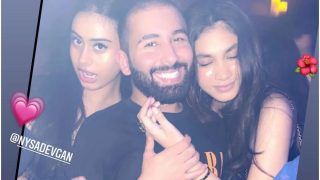 Nysa Devgan Parties Hard With Friends in London, Wears Black-on-Black For Club Night - See Viral Pics