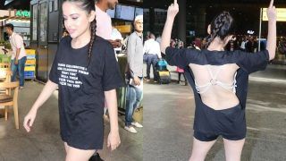 Urfi Javed Mocks Trollers With a Quote on T-Shirt, Netizens Call Her Attention Seeker - Watch Video!