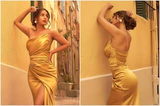 Hina Beats Deepika, Aishwarya at Cannes 2022 With Her Glamorous Golden Look - Do You Agree?