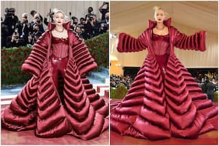 Met Gala 2022: Gigi Hadid Triggers Hilarious Memes With Her Wine Quilted Cape, Fans Say 'It's a Sofa'