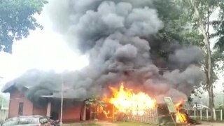 Assam: Locals Set Batadrava Police Station On Fire In Nagaon After Man Allegedly Dies In Custody