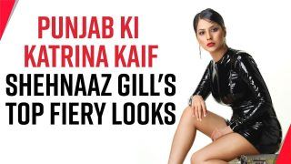 Shehnaaz Gill Aka 'Punjab Ki Katrina Kaif' Raises Temperature In A Black Latex Body Fit Dress, Checkout Her Top Stunning Looks Here | Watch