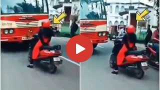 Viral Video Today: बस वाले के सामने तन कर खड़ी हो गई स्कूटी सवार महिला, फिर जो हुआ यकीन ना करेंगे- देखें वीडियो