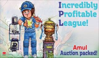 'Auction Packed' - Amul's 'Incredibly Profitable League' Topical Meme After IPL Media Rights Goes VIRAL