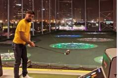 Rashid Khan Plays The 'Helicopter' With a Golf Club In UAE; Watch Video
