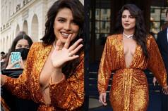Priyanka Chopra Is The Golden Egyptian Goddess in Her Heavily Plunging Gown - Guess The Price | See Pics
