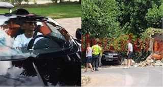 Cristiano Ronaldo's Bugatti Veyron Crashes Into Entrance of a House in Spain