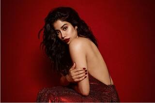 Janhvi Kapoor Turns up Heat in Red Sequin Thigh-High Slit Dress- See Hot Pics