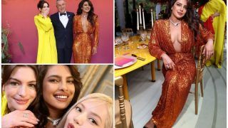 Priyanka Chopra Dazzles In A Sequin Dress With Plunging Neckline As She Bonds With Hollywood Star Anne Hathaway And BLACKPINK's Lisa In Paris, Nick Jonas Reacts- See Pics & Videos