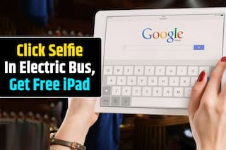 Click Selfie While Traveling In Electric Bus, Get Free iPad | Details Inside