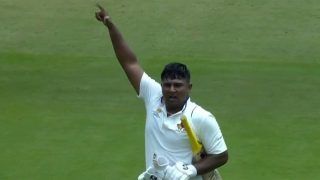 WATCH: Sarfaraz Khan's Emotional Celebration After Record-Breaking Century in Ranji Trophy Final vs MP; Video Goes Viral