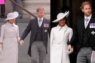 Prince Harry, Meghan Markle Booed While Leaving First Royal Event in UK in 2 Years. Watch Viral Video