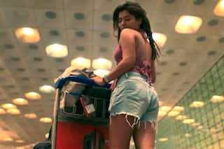 Nidhi Bhanushali Aka TMKOC's Sonu Drops Hot Airport Look in Halter Neck Bralette And Denim Shorts