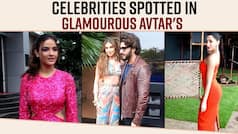 Nora Fatehi and Jasmin Bhasin Spotted in Red Sizzling Attires, Arjun Kapoor Steals The Show in His Cool Glasses | Watch Video