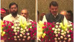 Maharashtra के मुख्यमंत्री बने Eknath Shinde, BJP के देवेंद्र फडणवीस ने ली डिप्टी CM पद की शपथ