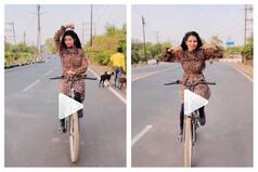 Viral Video: Girl Dances to 'Andekhi Anjaani' While Cycling On Road, People Say 'Careful Behen' | Watch