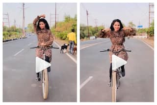 Viral Video: Girl Dances to 'Andekhi Anjaani' While Cycling On Road, People Say 'Careful Behen' | Watch