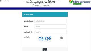 GAT-B, BET 2022 Score Cards Released; Here's How to Download Rank Cards at dbt.nta.ac.in