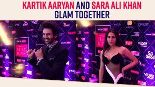 Kartik Aaryan And Sara Ali Khan, The Ex Rumored Couple, Pose Together At An Award Show, Karan Johar Upsets Kartik Aaryan With His Entry On Stage