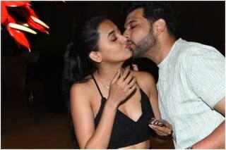 Tejasswi Prakash Birthday Photos: Karan Kundrra Can't Stop Kissing His Lady Love at Cake Cutting Ceremony