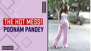 Poonam Pandey Spotted In Sexy Top And Purple Pants, Opens Up Sidhu Moosewala's Murder And Upcoming Projects - Watch Video