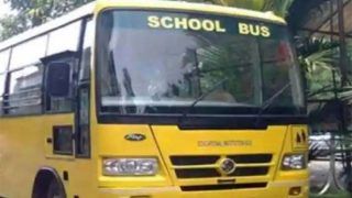 School Bus Carrying Students Catches Fire in Navi Mumbai's Kharghar