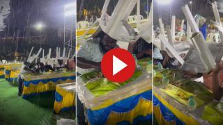 Viral Video Today: बिरयानी देखते ही टूट पड़े बाराती, बारिश आई तो सिर पर रख ली कुर्सी मगर हिले नहीं- देखें वीडियो