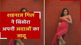 Shehnaaz Gill Video: रेड बैकलेस ड्रेस में शहनाज गिल ने दिखाया ग्लैमरस अंदाज। Watch Video